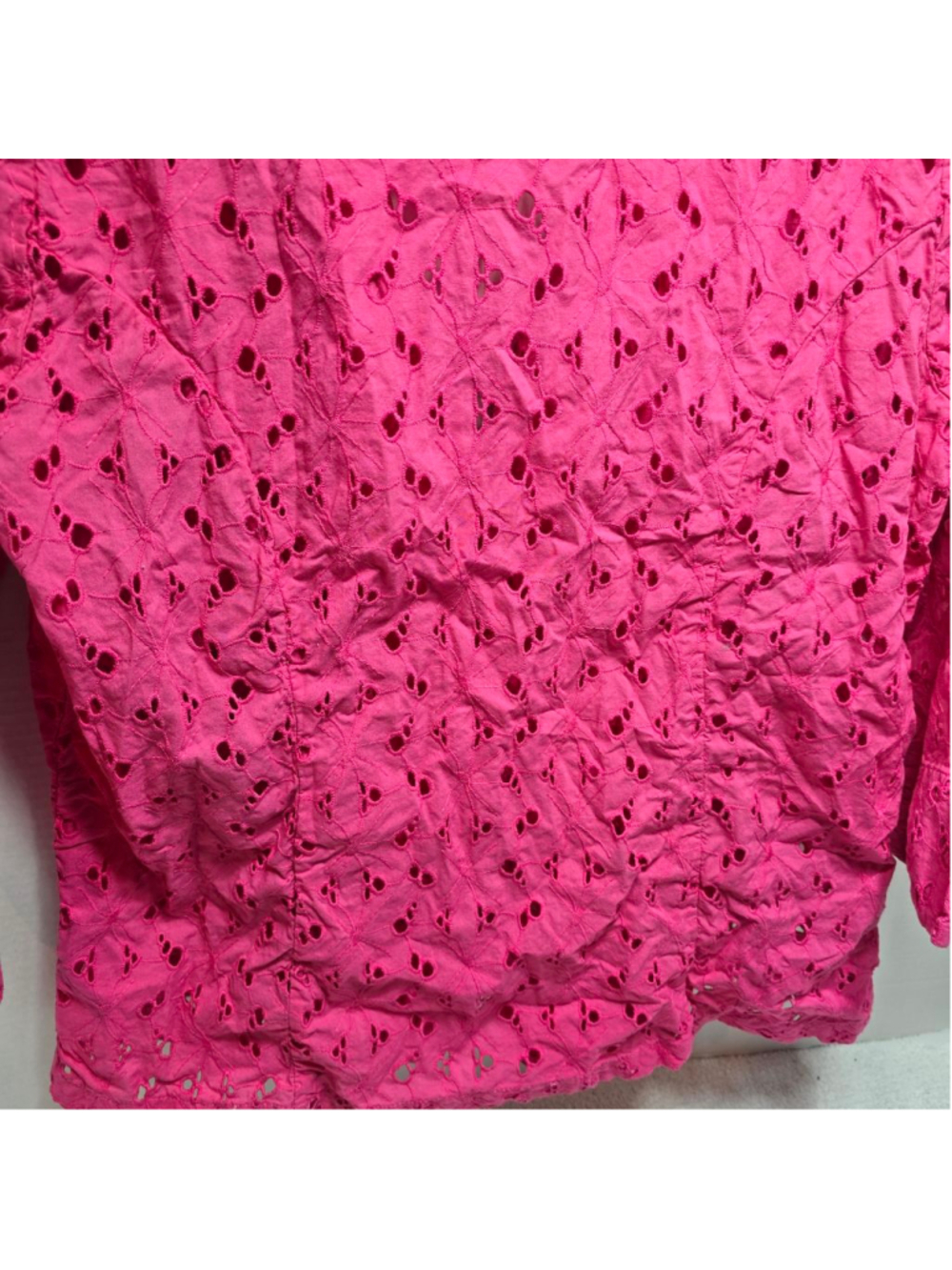 Women's BFA Classics Pink Eyelet Blazer M - Picture 8 of 9